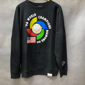 送料無料【M】Diamond Supply Co. 正規品 トレーナー crewneck ダイヤモンドサプライ ピスタグ付き CHAMPIONS USA 98 world