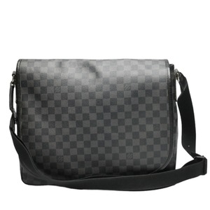 ルイヴィトン ショルダーバッグ N58033 ダニエルGM ダミエグラフィット ショルダーバッグ LOUIS VUITTON ブラック ユニセックス 中古