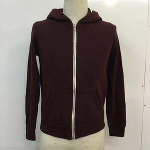 FOREVER21 S フォーエバー２１ パーカー 長袖 プルジップ ジップアップ Hooded Sweatshirt Hoodie えんじ / ワインレッド / 10059416