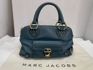 新品同様MARC JACOBS マークジェイコブス 高級レーザーハンドバック お洒落なライムグリーン