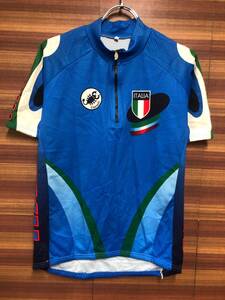 IF391 カステリ castelli 半袖サイクルジャージ ITALIA 青 M ビンテージ