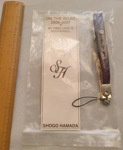 浜省　SHOGO HAMADA　革製ブレスレット　ON　THE　ROAD2006-2007 MY FIRST LOVE IS ROCK