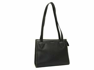 1円 ■美品■ LOEWE ロエベ レザー トートバッグ ショルダーバッグ 肩掛け レディース ブラック系 AY1674