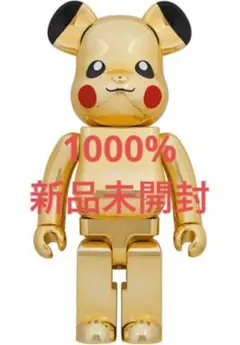 BE@RBRICK ベアブリック 1000％ ピカチュウ GOLD CHROME