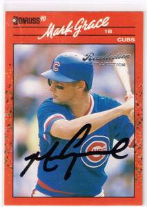 MLB 2004 Donruss Timelines Recollection Collection Buy Back Autograph Mark Grace 1/1 Auto 直筆サイン マーク・グレース