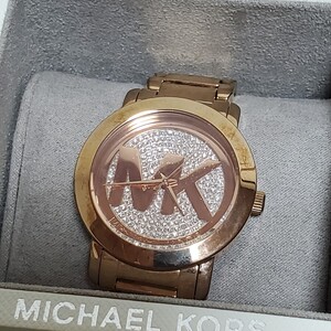 MICHAEL KORS マイケルコース 腕時計 MK-3394 動作確認済み 電池交換済み ゴールド 時計 アナログ MK 箱あり