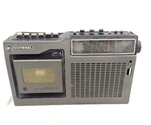 R-01484 National RQ-448 RADIO CASSTE RECORDER ナショナル ラジカセ 昭和レトロ FM AM 3バンド アンティーク ジャンク品 015