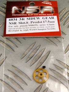 NSR 1/32 スロットカーパーツ 6034 サイドワインダー用ギア 34T