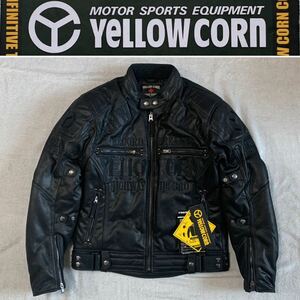 ★ YeLLOW CORN イエローコーン ライディングジャケット ウインター YB-2305 BK/BK Mサイズ 定価32780円 新品 正規 A50301-1