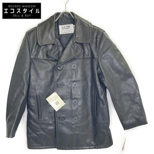 SCHOTT ショット ブラック U.S.740N 6729 LOT140 PEA JACKET ブラック 38 ジャケット レザー メンズ 中古