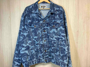 A BATHING APE ASIA CAMO DENIM JACKET Gジャン アジアカモ デニムジャケット アベイシングエイプ マイロ メンズ L ブルー ブルゾン