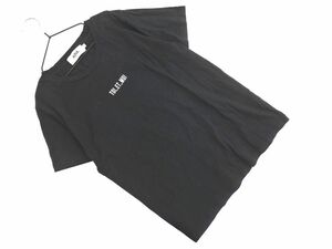 ネコポスOK AZUL BY MOUSSY アズールバイマウジー プリント Tシャツ sizeM/黒 ■◆ ☆ ehc3 レディース