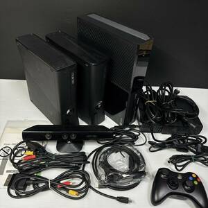 1円スタート 通電のみ確認 Microsoft マイクロソフト XBOX ONE 360×2 本体 360KINECT　動作未確認　ジャンク扱い