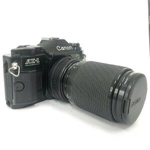 【A】CANON　キャノン　AE-1　PROGRAM　ブラックボディ　カメラ　フィルムカメラ　一眼レフ　MC-1 55㎜　動作未確認　ジャンク【667】