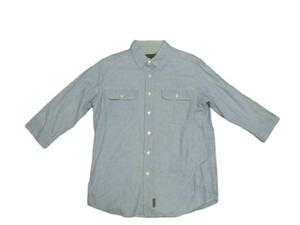 SHIPS　シップス　GENERAL SUPPLY　ダンガリー　７分袖シャツ