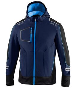 SPARCO（スパルコ） ソフトシェルジャケット TECH SOFTSHELL ネイビーxブルー XSサイズ