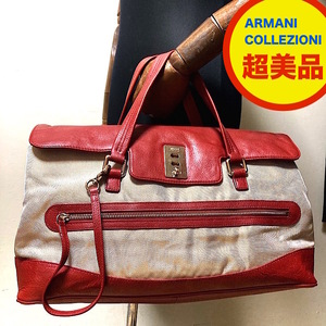 43Y241231C 超美品 ARMANI COLLEZIONI アルマーニ メンズ 検 ブリーフケース トート リュック ボストンバッグ レザー キャリーバッグ