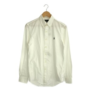 RALPH LAUREN ラルフローレン 【men0033R】 クラシックフィットツイルシャツ ボタンダウン XS 未使用 長袖 ホワイト メンズ レディース MR