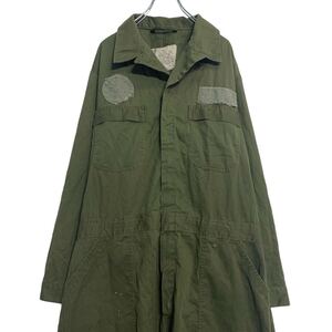 ミリタリー 長袖 ツナギ 46L オリーブ アメリカ軍 アメリカ製 ワークウェア 作業服 古着卸 アメリカ仕入 a610-6002