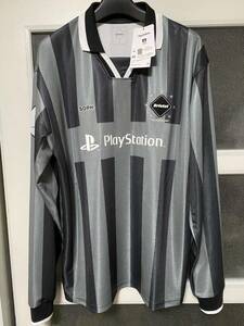 送料無料 S FCRB F.C.Real Bristol L/S OVERSIZED GAME SHIRT ブラック プレイステーション ゲームシャツ 24AW