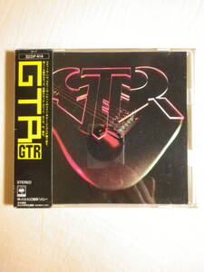 箱帯仕様 『GTR/GTR(1986)』(1986年発売,32DP-414,廃盤,国内盤帯付,歌詞対訳付,When The Heart Rules The Mind,The Hunter,Steve Howe)