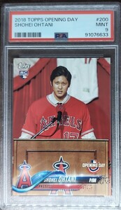 PSA9 2018 TOPPS OPENING DAY 大谷翔平