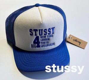 未使用 STUSSY TRUCKER BIG4 SNAPBACK ステューシー メッシュ キャップ