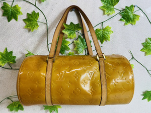 6958-06★Louis Vuitton /ルイヴィトン/ ヴェルニ/VI 0090/ベッドフォード/ノワゼット/ハンドバッグ/ミニボストン/キャメル/エナメル★