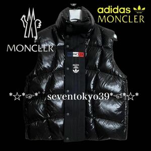 新入荷 本物 新品 43548163 超人気MONCLER ジーニアス 限定 モンクレール x adidas サイズ0(S相当) (少し大きめ)BOZON GILET ダウンベスト 