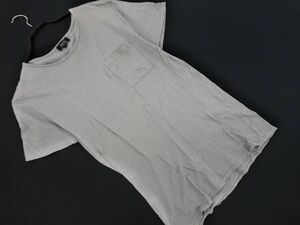 ネコポスOK A.P.C. アーペーセー ポケット 半袖 Tシャツ sizeM/グレー ■◆ ☆ eha2 メンズ