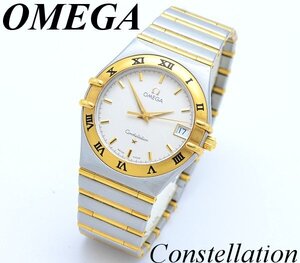 【ＤＭ】1円～OMEGA オメガ コンステレーション Cal 1532 Ref 396.1201 K18YG×SS デイトQZ メンズ腕時計 ジャンク品