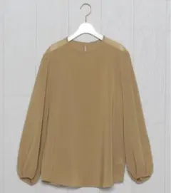 ＜H＞VOILE GATHER SLEEVE TOPS/ブラウス о