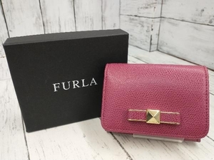 FURLA フルラ　カードケース　パープル