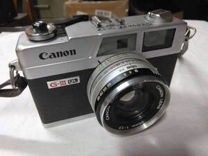 中古品　動作未確認カメラ　 Canon　 G-Ⅲ QL17 フィルムカメラ　レンズ40㎜