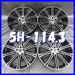 ◆送料無料 A2◆　日本製/WORK　SCHWERT SC1M　20×8.5J+36　20×8.5J+28　5H PCD114.3　ハブ径φ73　４本　※ブラック/ポリッシュ系