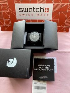 スウォッチ オメガ ムーンフェイズ スヌーピー 黒 「新品 未使用 正規店購入」 Swatch Omega MOONSWATCH The Moonphase SO33B700