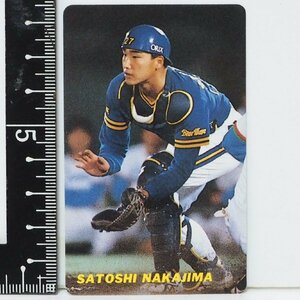 91年カルビー プロ野球カード No.112【中嶋 聡 捕手 オリックス ブルーウェーブ】平成3年 1991年 当時物 Calbeeおまけ食玩BASEBALL【中古】