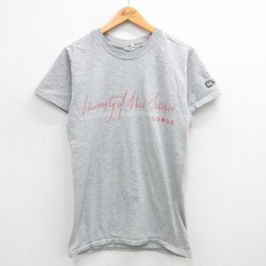 【30%OFF】S/古着 半袖 ビンテージ Tシャツ メンズ 90s LOBOS クルーネック グレー 霜降り 24jun29 中古 3OF