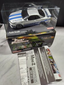 KYOSHO　京商　 Mini-z 日産 スカイライン GT-R R34 ワイルドスピード MZX 34WS ミニッツ ASC　グロスコート