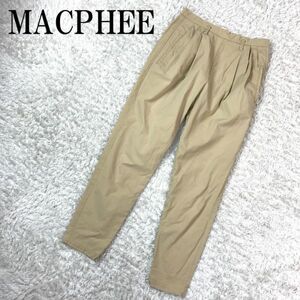 MACPHEE マカフィー カジュアルパンツ ベージュ TOMORROWLAND トゥモローランド コットン ポリウレタン 34 B2068