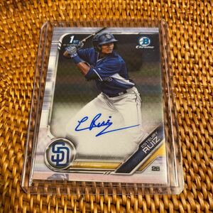 Topps Bowman Chrome Esteury Ruiz Auto 1st Bowman 