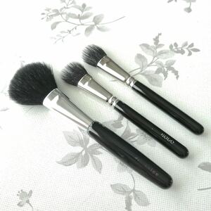 中古 白鳳堂 HAKUHODO リキッドファンデーションブラシ 2本 SALON de Dolce フェイスブラシ 1本 メイクブラシ 熊野筆 化粧筆