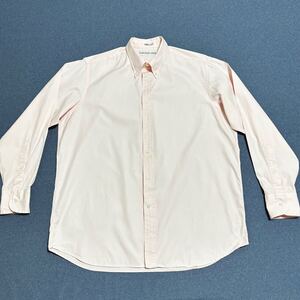 INDIVIDUALIZED SHIRTS インディビジュアライズドシャツ USA製 ボタンダウン オックスフォードシャツ コットン 薄ピンク メンズ M-L相当