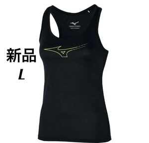 MIZUNO ランニングクイックドライタンク Lブラック　レディース/ウィメンズ　J2JA2208 送料無料