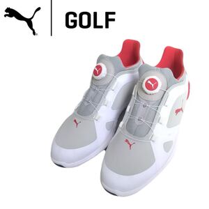 新品未使用 近年新作 履き心地抜群 PUMA GOLF IGNITE ダイヤル ゴルフシューズ ゴルフスパイク メンズ 25.5cm プーマ ゴルフウェア 2412190