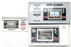 【おそらく新品未使用】任天堂 ゲーム＆ウォッチ タートルブリッジ TL-28 Nintendo GAME&WATCH TURTLE BRIDGE