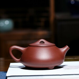 砂壺 紫泥 手作りティーポット 中国茶器 カンフーティー 本物 急須 煎茶道具 古美術品 煎茶器 陶器 茶器 宜興産 中国古玩 極上美品 lh271