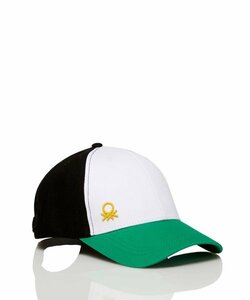 ベネトン UNITED COLORS OF BENETTON キャップ （黒白緑） Mサイズ 帽子 CAP 新品、未使用