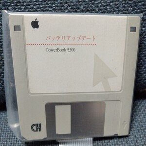 Apple Macintosh Power Book バッテリアップデート　フロッピーディスク　未チェック