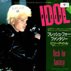 Billy Idol 「Flesh For Fantasy/ Blue Highway」国内盤EPレコード